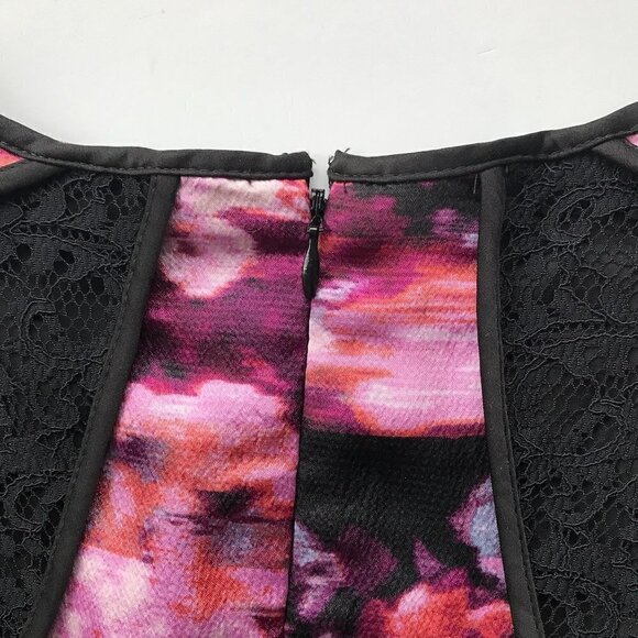 ROBERT RODRIGUEZ Sleeveless Fit Flare A-Line Dress Pink/Black 8 - Picture 16 of 16